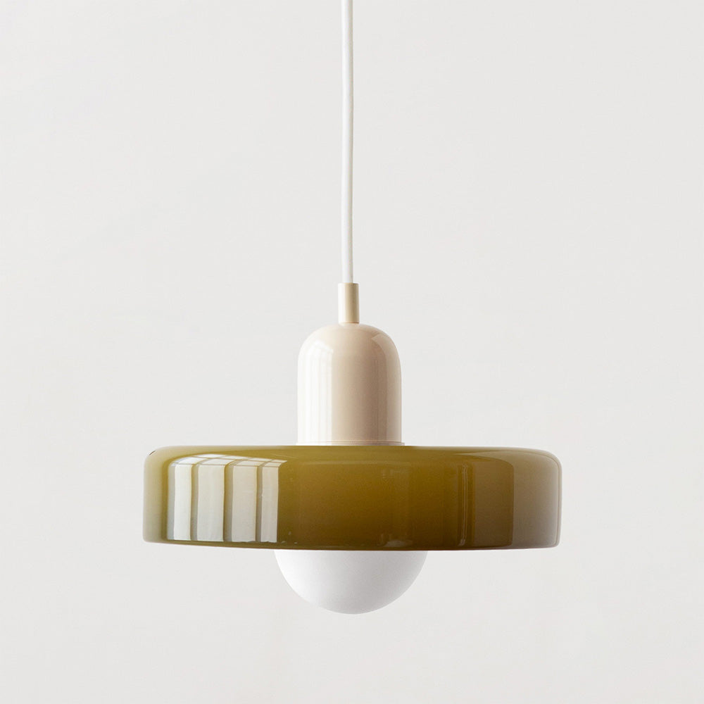Kolorowa lampa wisząca w stylu Bauhaus - StiloGlas