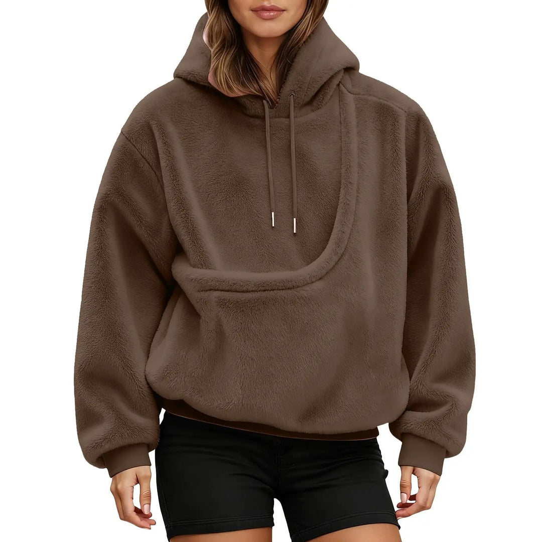 Bluza kangurka z wbudowaną kieszenią na kota lub psa