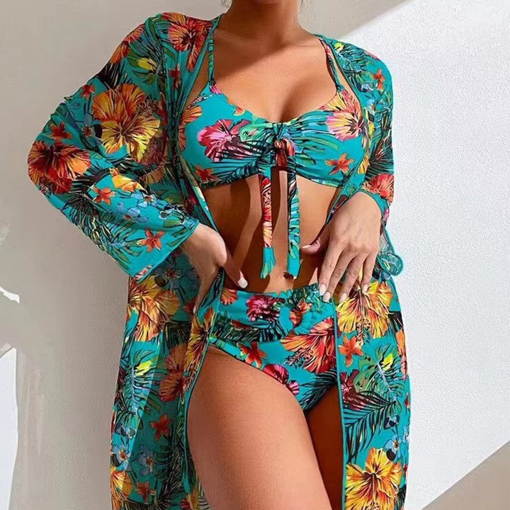 Bikini z wysokim stanem i narzutką – Amira