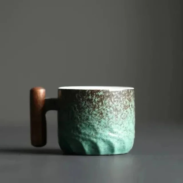 GlamCuppa Kompaktowy kubek ceramiczny | Rzemieślniczy kubek do kawy i herbaty o ponadczasowym designie