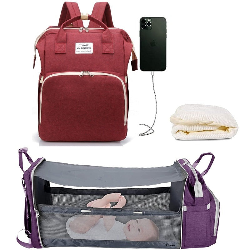 Torba na pieluchy 2-w-1 dla dzieci