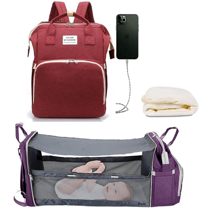 Torba na pieluchy 2-w-1 dla dzieci