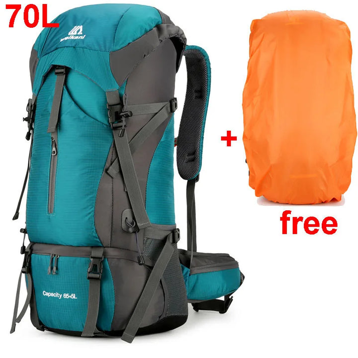Alpivento 70L Plecak Trekkingowy | Wodoodporny Plecak Turystyczny z Osłoną Przeciwdeszczową | Duży Plecak Outdoorowy do Wędrówek, Wspinaczki i Podróży  Marka: