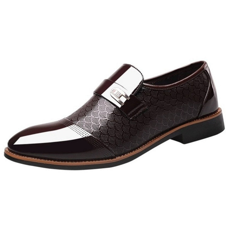 Stylowe błyszczące buty męskie - Hudson