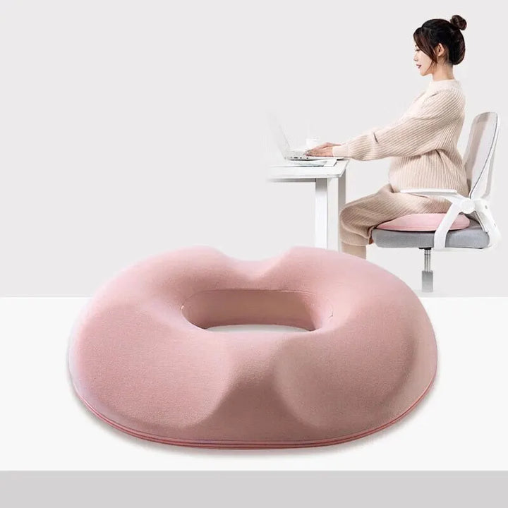 OrthoRelax | Poduszka ortopedyczna z pianki memory | Ulga dla kości ogonowej i kręgosłupa | Ergonomiczna i wygodna