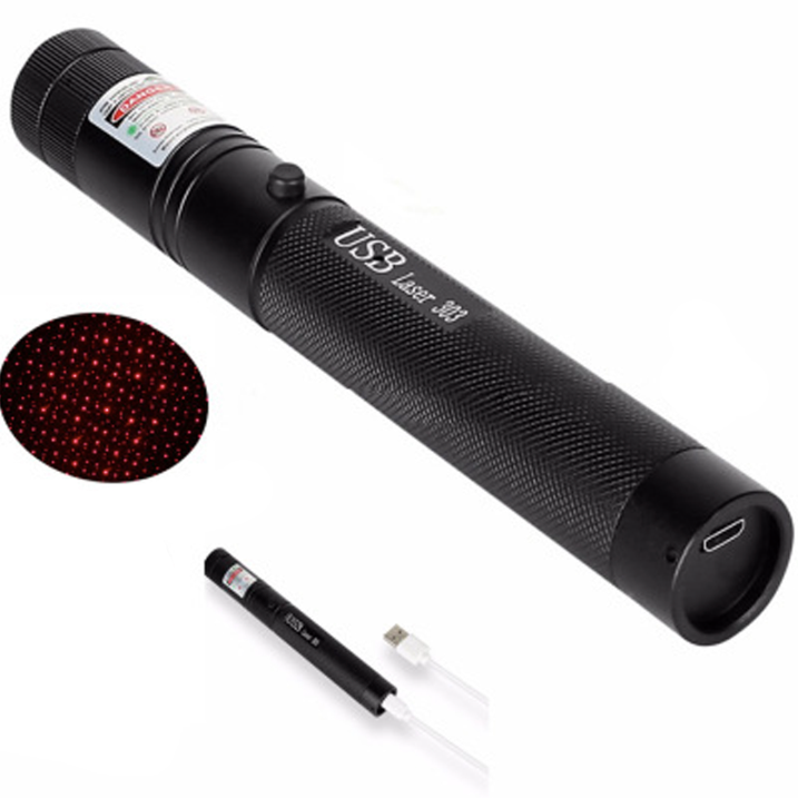 Zelara-Power Laser Pointer 303 - ładowany przez USB, widoczny wskaźnik laserowy o dużej mocy