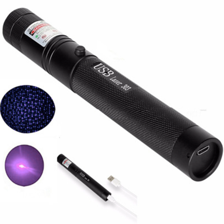 Zelara-Power Laser Pointer 303 - ładowany przez USB, widoczny wskaźnik laserowy o dużej mocy