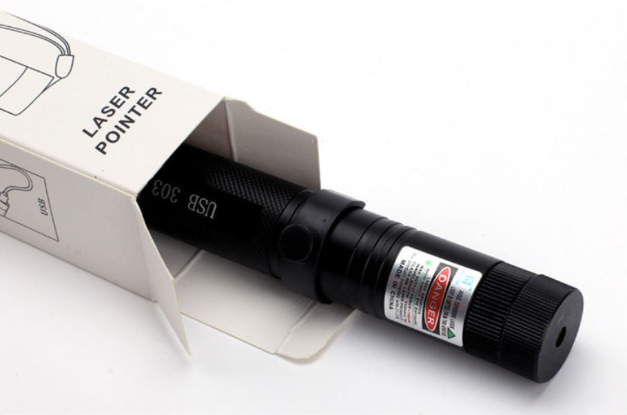 Zelara-Power Laser Pointer 303 - ładowany przez USB, widoczny wskaźnik laserowy o dużej mocy