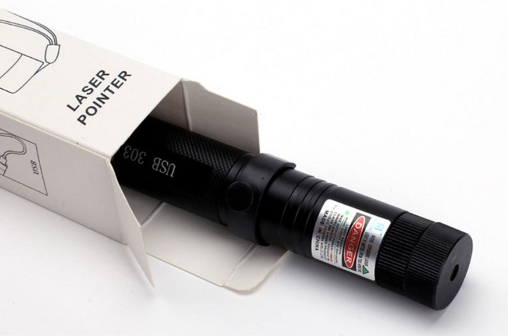 Zelara-Power Laser Pointer 303 - ładowany przez USB, widoczny wskaźnik laserowy o dużej mocy