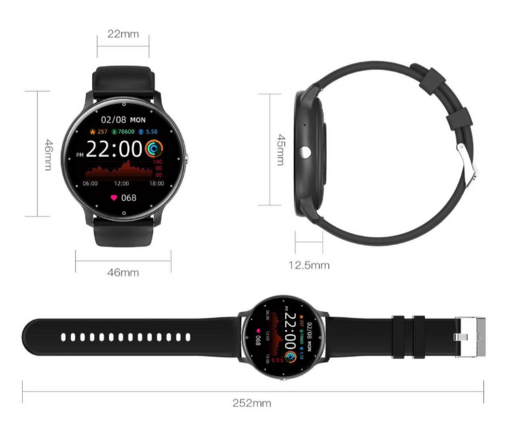 Smartwatch Én-Klikk – Monitorowanie tętna, poziomu tlenu we krwi i snu | Seria Suga Pro Zdrowie