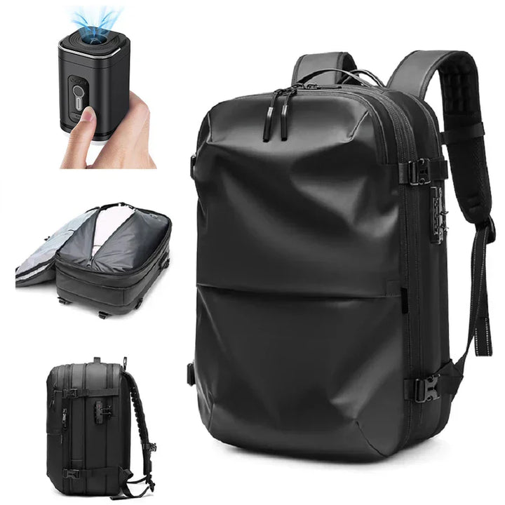 Plecak ElitePack z kompresją powietrzną | Wodoodporny plecak 60L do pracy i podróży z technologią kompresji próżniowej