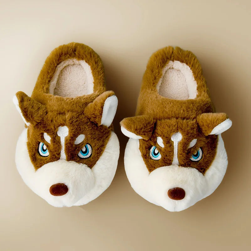 Urocze damskie kapcie husky – Novi