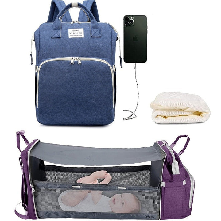 Torba na pieluchy 2-w-1 dla dzieci