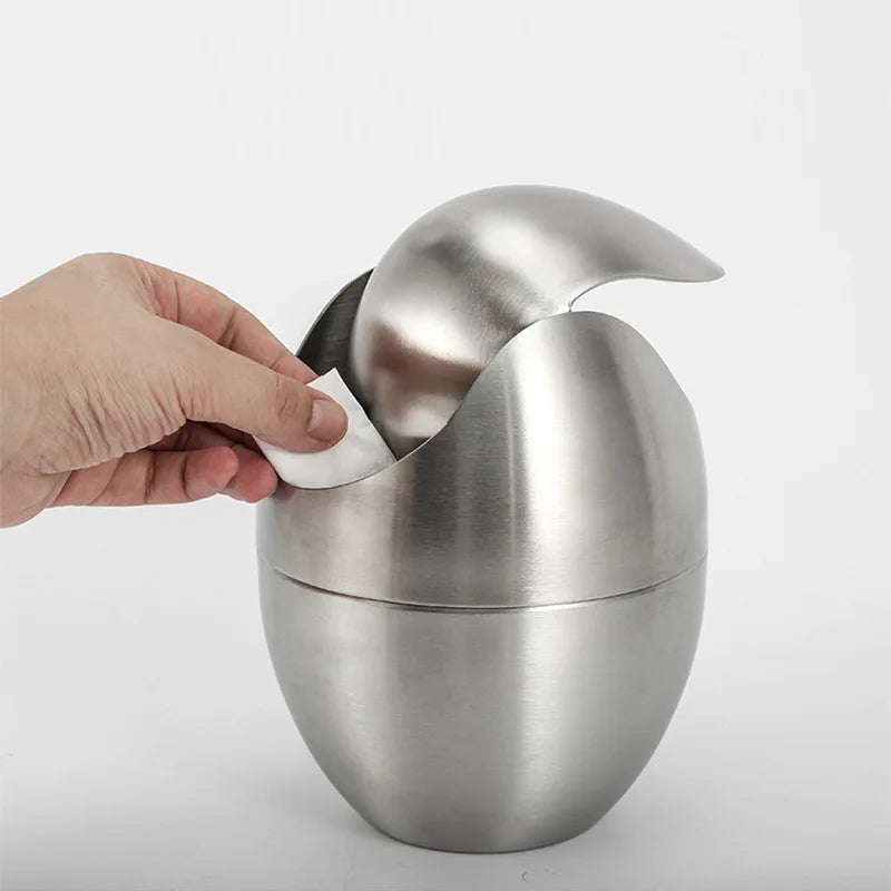 LuxBin Mini kosz na śmieci ze stali nierdzewnej