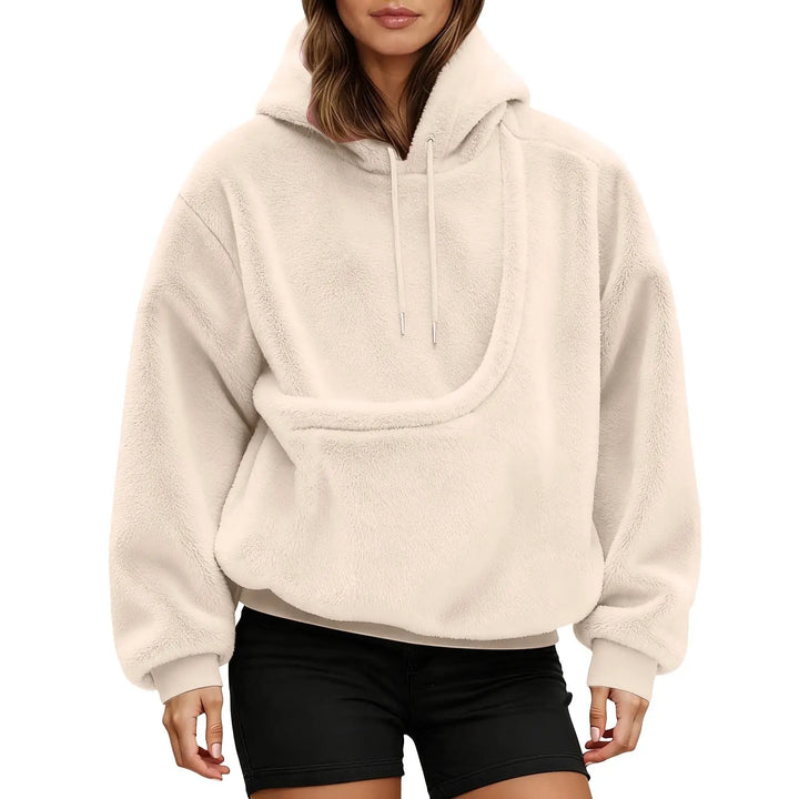 Bluza kangurka z wbudowaną kieszenią na kota lub psa