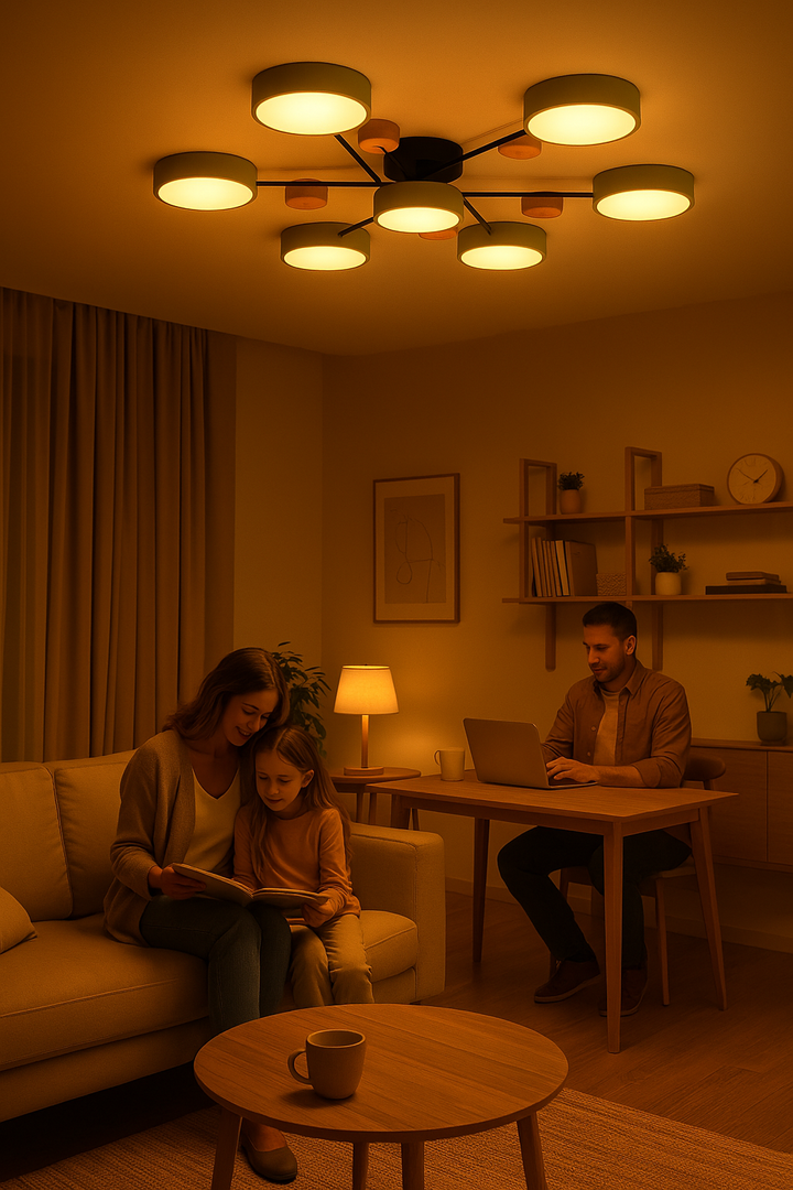 NordicGlow | Rozgałęziona skandynawska lampa sufitowa LED