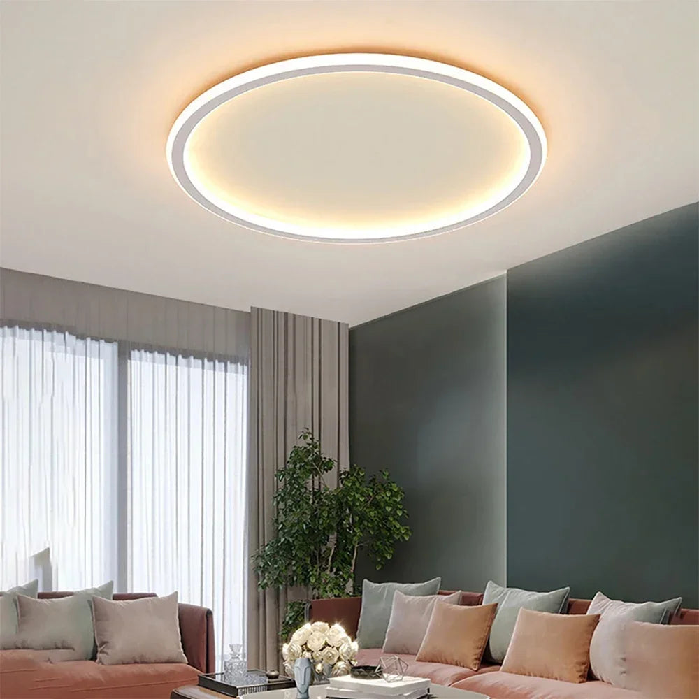 Okrągła skandynawska lampa sufitowa LED | 1 punkt świetlny