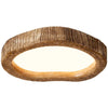 Rustykalna lampa sufitowa LED w drewnianym stylu - Auralog