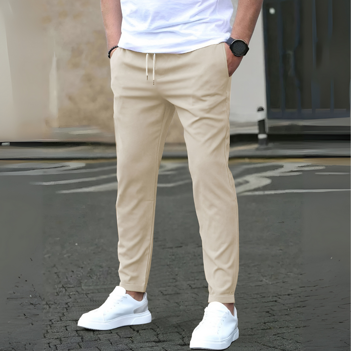 Męskie Spodnie Slim Fit z Sznurkiem