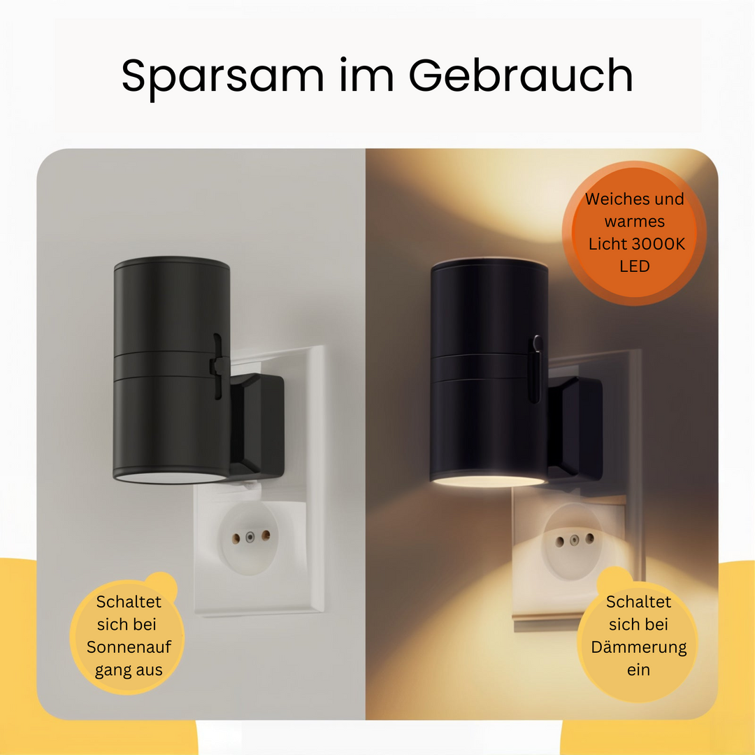 Lampka nocna w stylu Bauhaus – ściemnialne światło LED
