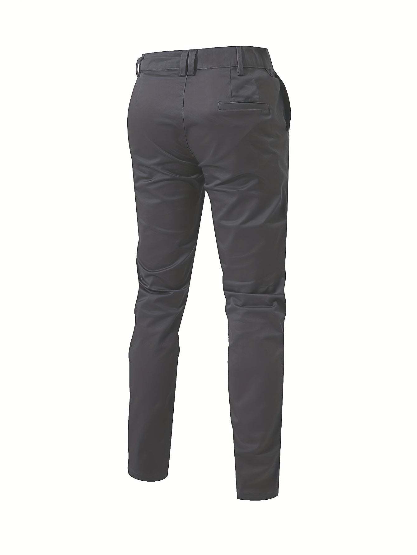 Spodnie męskie na co dzień ze zwężanymi nogawkami klasycznym zapięciem i wsuwanymi kieszeniami