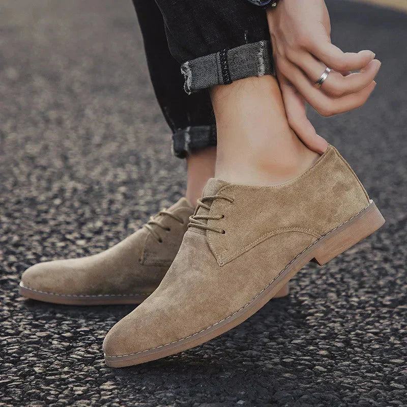 Męskie buty oksfordy zamszowe – Sebastian