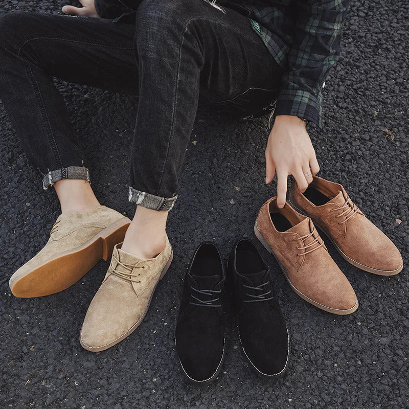 Męskie buty oksfordy zamszowe – Sebastian