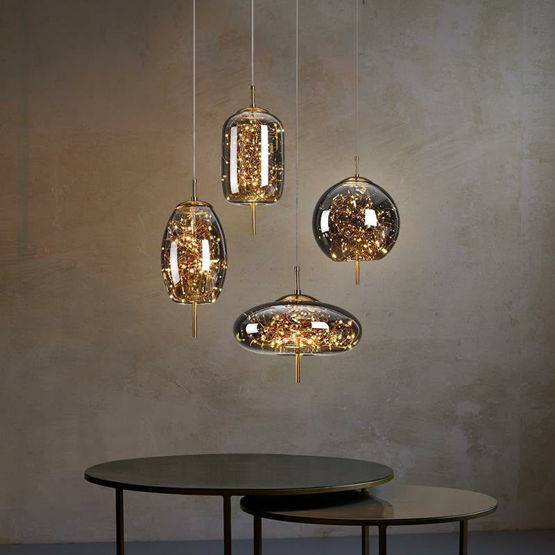 AstraGlow Modern Suspension Light | Luksusowa wisząca lampa LED do szafki nocnej