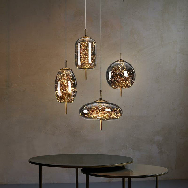 AstraGlow Modern Suspension Light | Luksusowa wisząca lampa LED do szafki nocnej