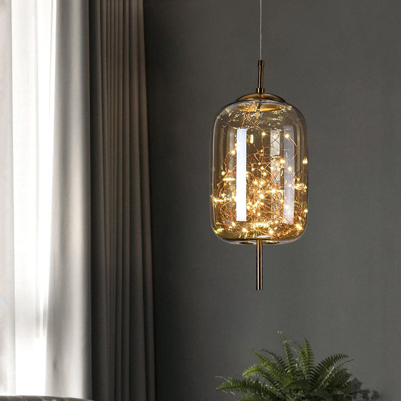 AstraGlow Modern Suspension Light | Luksusowa wisząca lampa LED do szafki nocnej