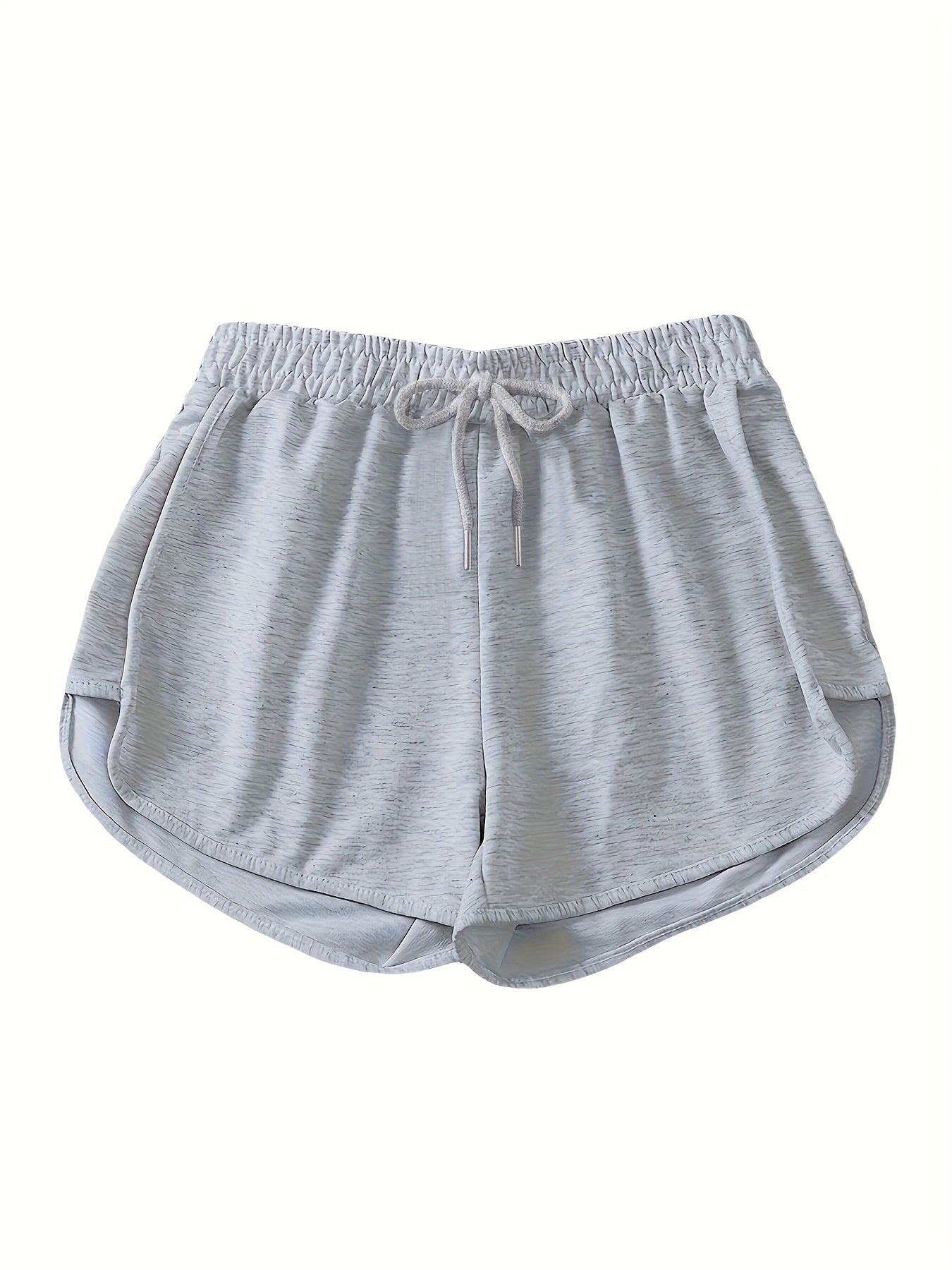 Szorty damskie z elastycznym pasem i zaokrąglonym wykończeniem boków