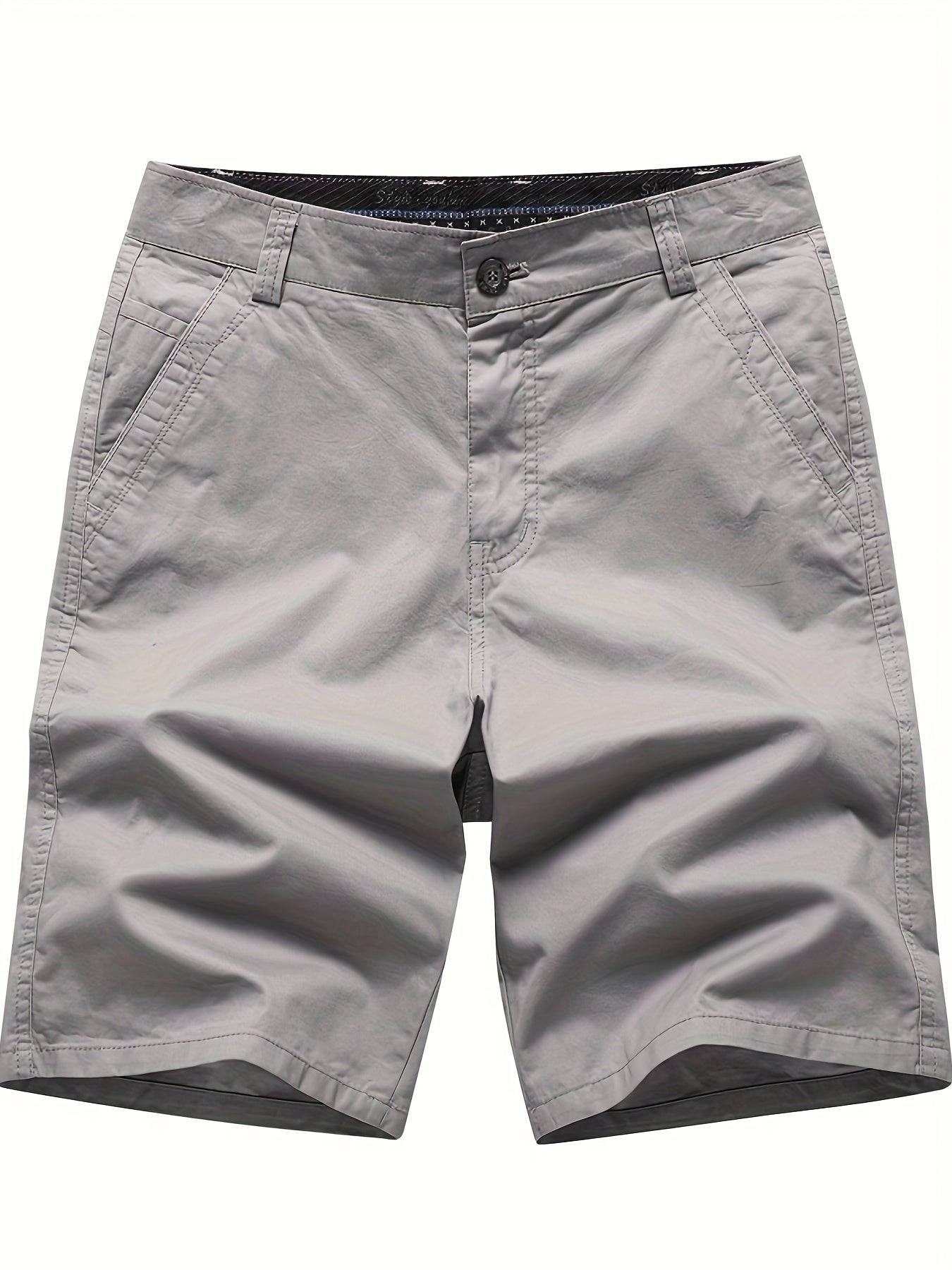 Szorty męskie z kieszeniami z klapką i prostym wykończeniem nogawek