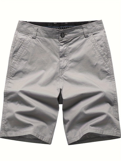 Szorty męskie z kieszeniami z klapką i prostym wykończeniem nogawek