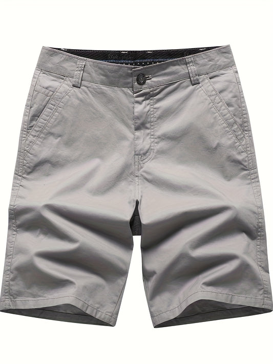 Szorty męskie z kieszeniami z klapką i prostym wykończeniem nogawek