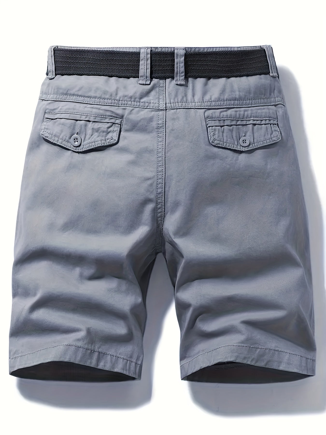 Szorty męskie z zapięciem na suwak i prostą linią nogawek