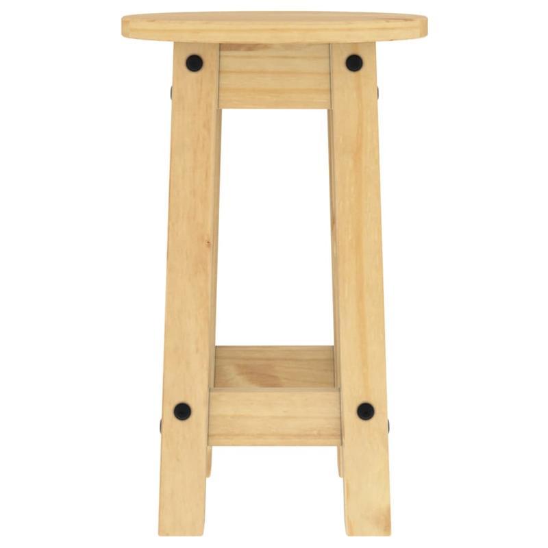 Taboret z okrągłym siedziskiem i dolną ramą wzmacniającą