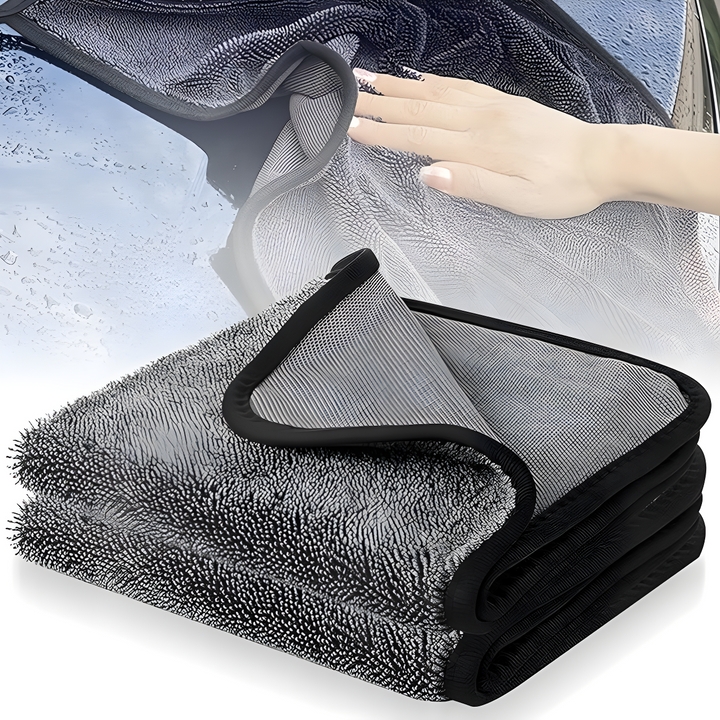 Premium ściereczka z mikrofibry CrystalDry | mocno chłonny ręcznik do samochodu, okien i kuchni