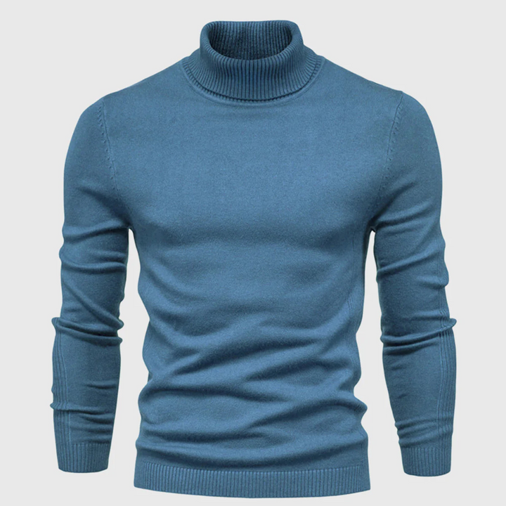 Sweter męski z golfem, który można prać