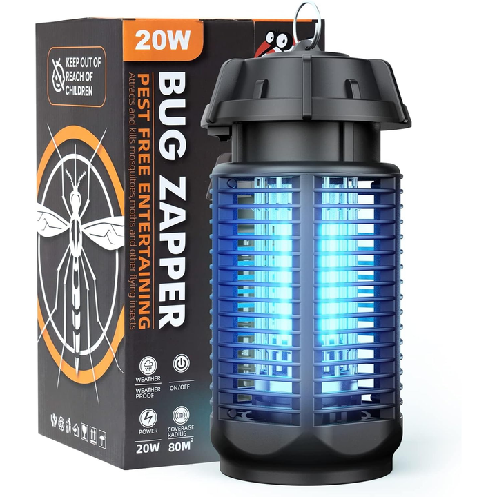 Elektryczny zabijak insektów z 20W światłem UV i 4200V zasilaniem, wodoodporny IPX4