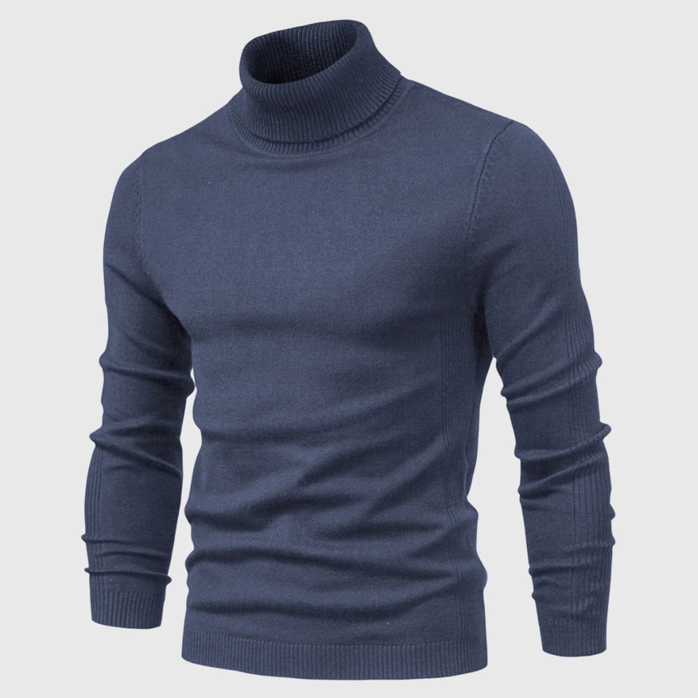 Sweter męski z golfem, który można prać