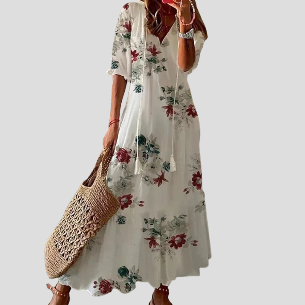 Długa sukienka w stylu boho dla kobiet