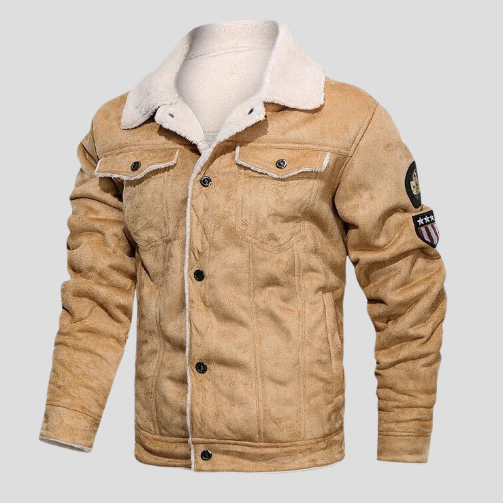 Męska skórzana kurtka biker