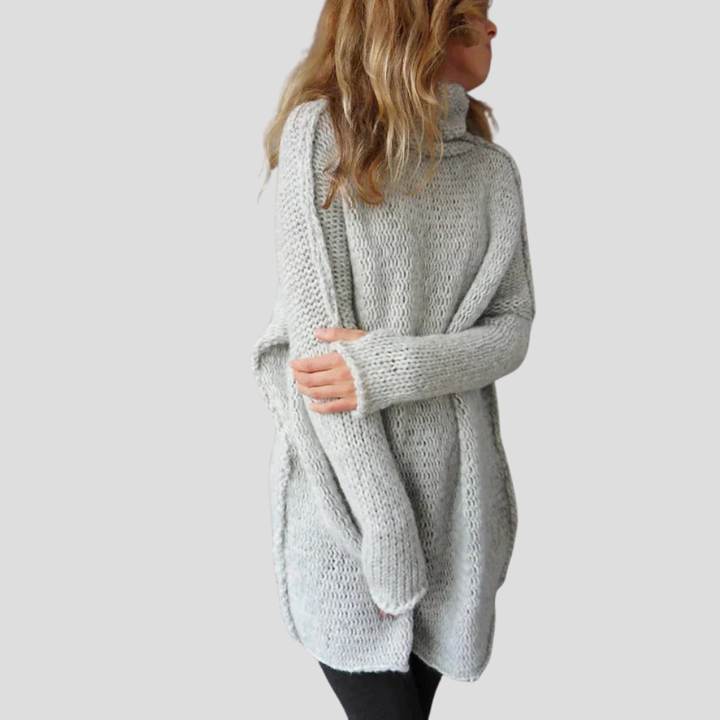 Damski oversize’owy sweter