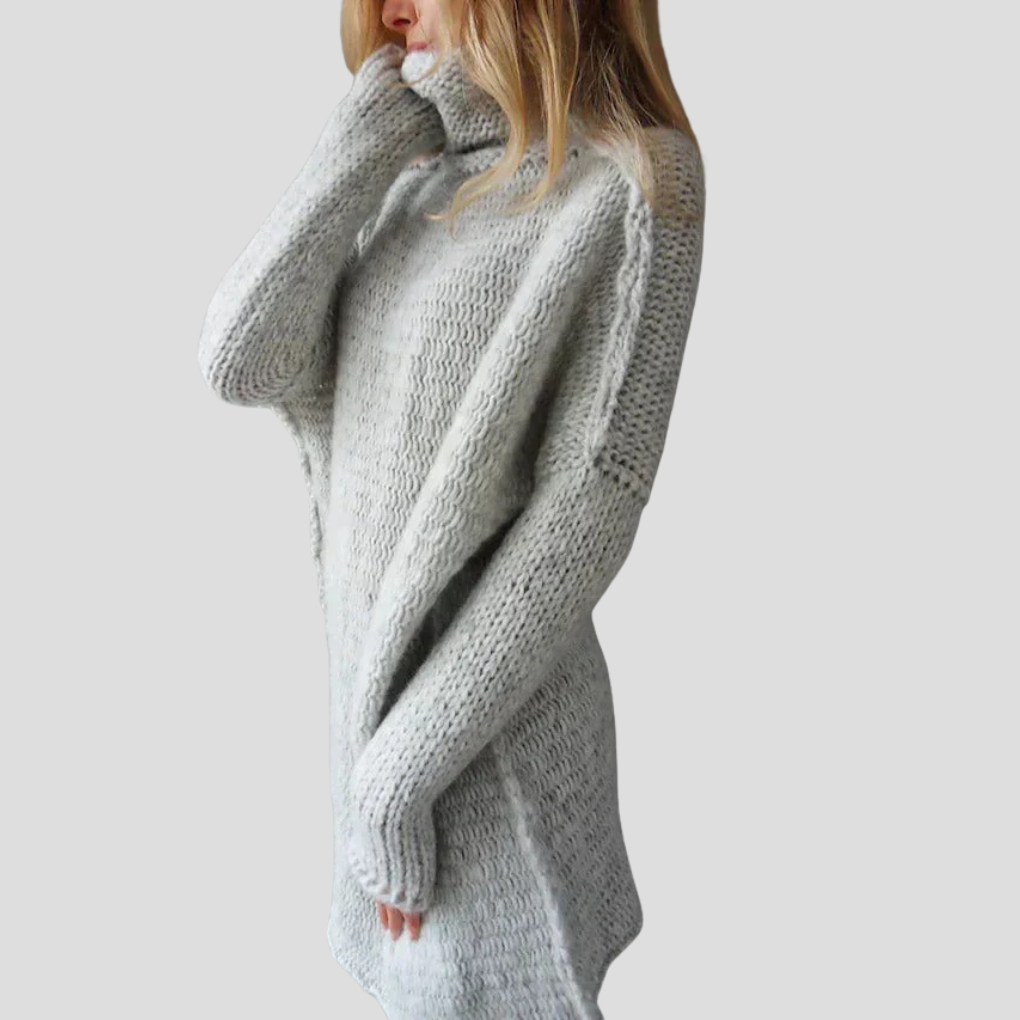 Damski oversize’owy sweter