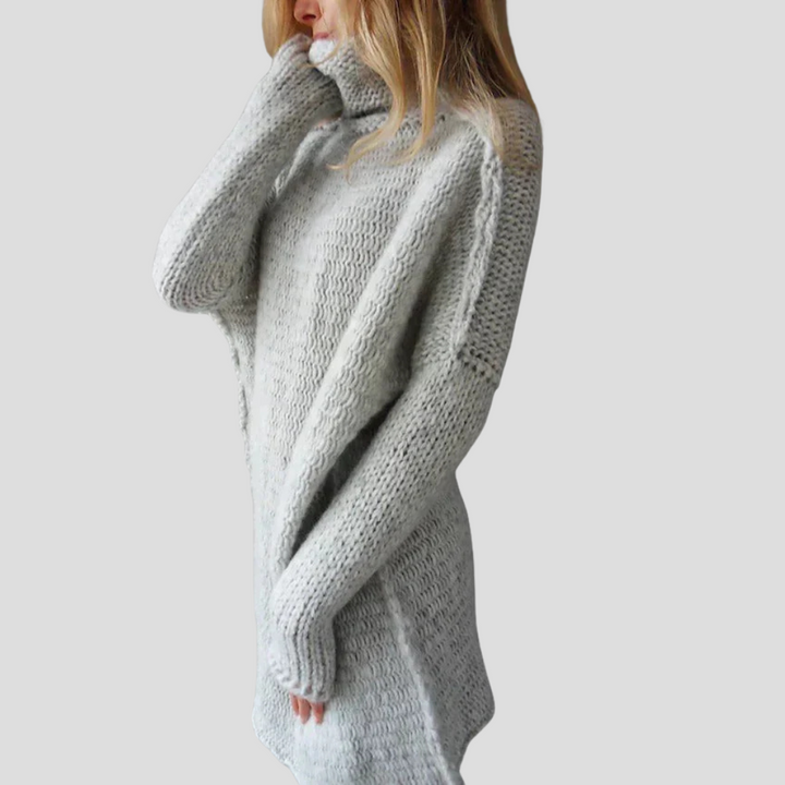 Damski oversize’owy sweter