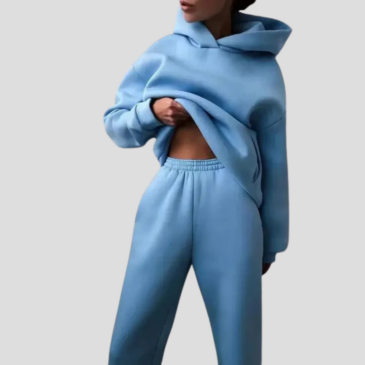 Zestaw Hoodie i Jogger dla kobiet – Relaksowane zimowe ubrania domowe