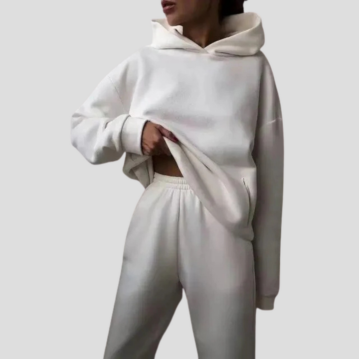 Zestaw Hoodie i Jogger dla kobiet – Relaksowane zimowe ubrania domowe