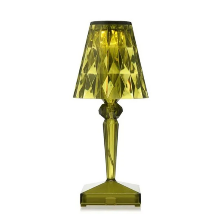 Szykowna lampa stołowa o kryształowym designie – CrystalLuxe