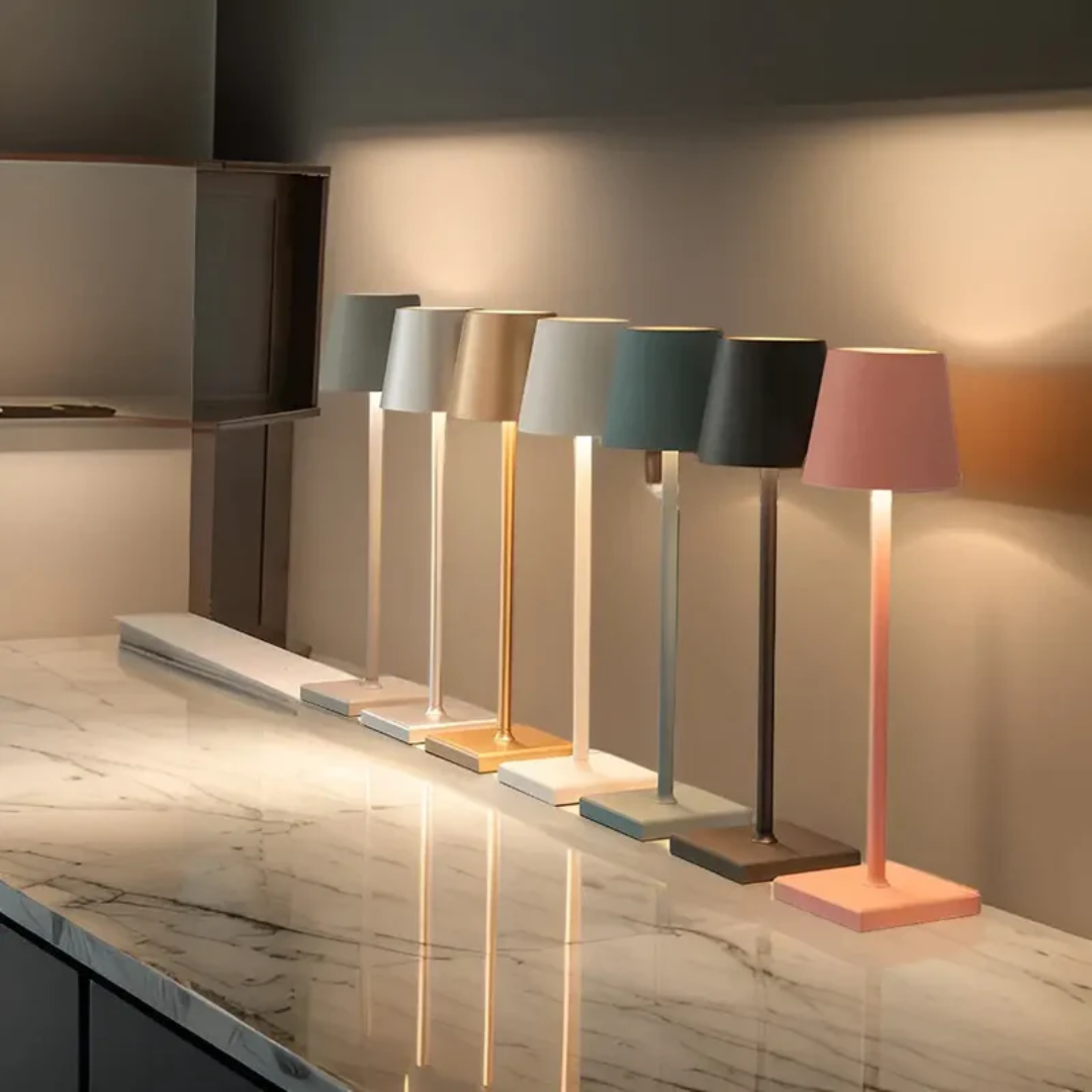 Wielofunkcyjna bezprzewodowa lampa stołowa z akumulatorem - NordicAura