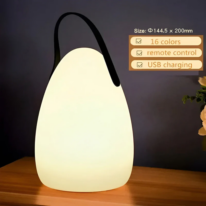 Przenośna wodoodporna bezprzewodowa lampa stołowa - RadianceFlex